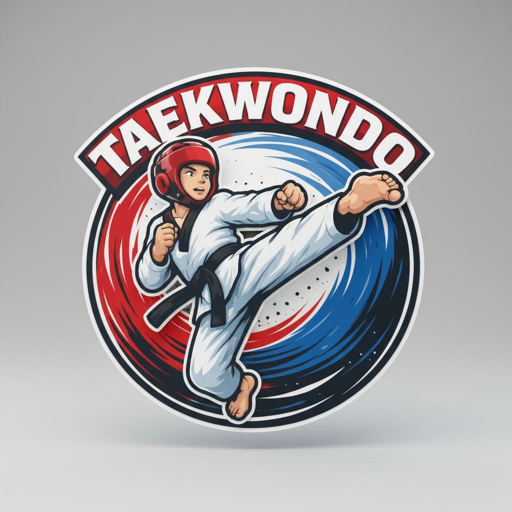Taekwondo Kick Icon free 3D printable STL