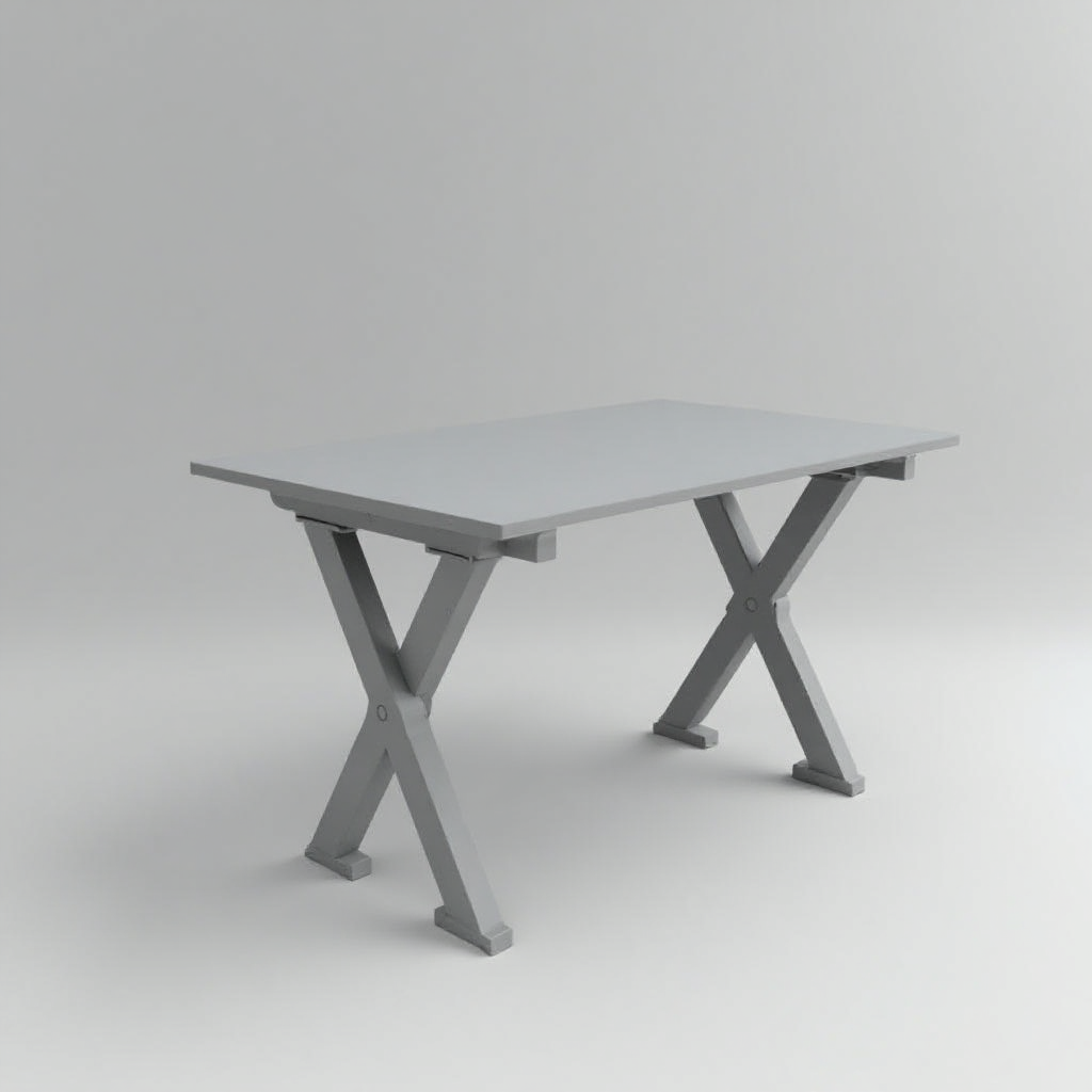 Foldable Table Model free 3D printable STL