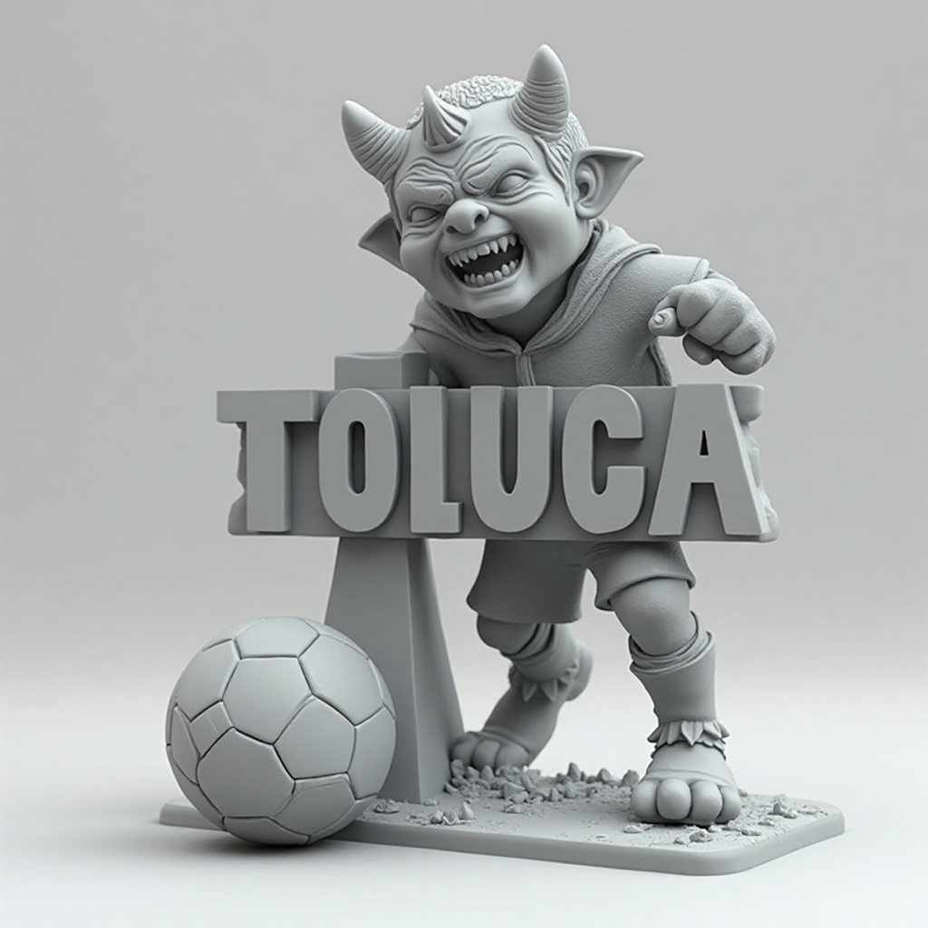 Devil Soccer Figurine free 3D printable STL