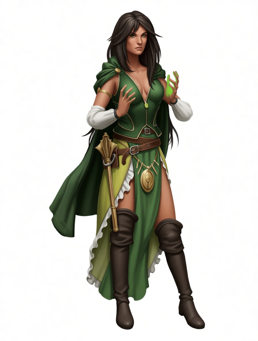 Forest Sorceress Figurine free 3D printable STL