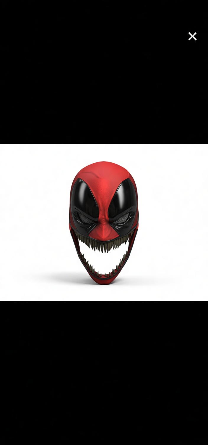 Deadpool Venom Hybrid Mask free 3D printable STL