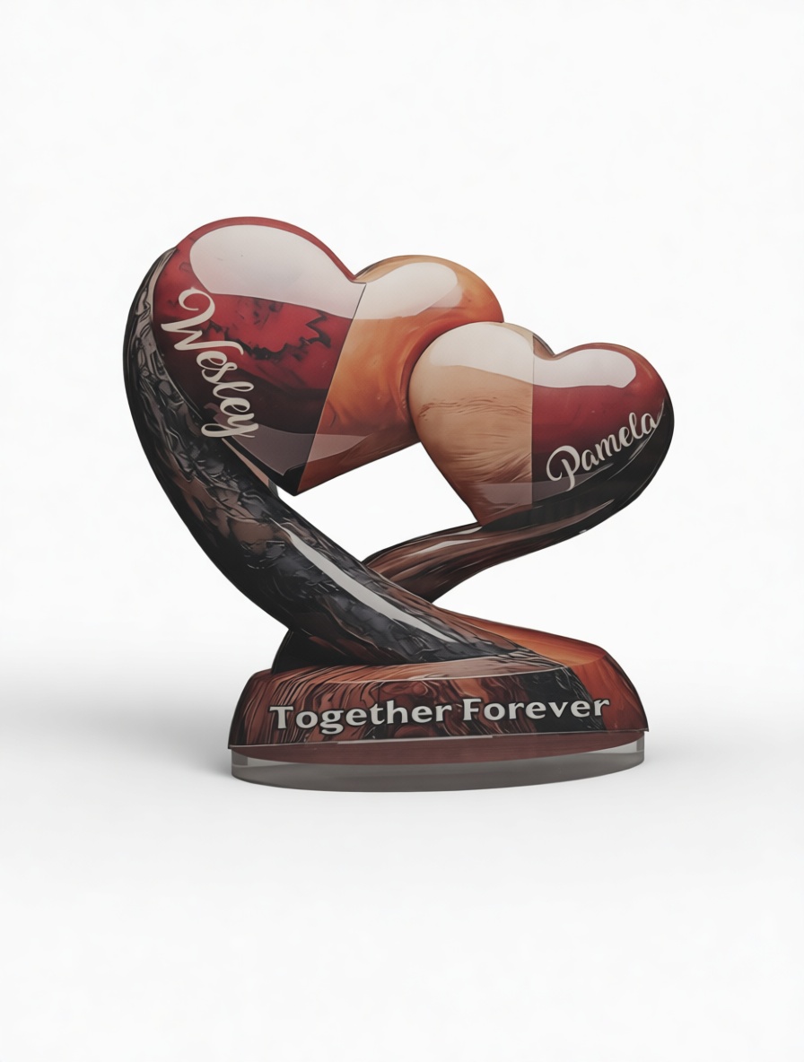 Intertwined Heart Sculpture free 3D printable STL