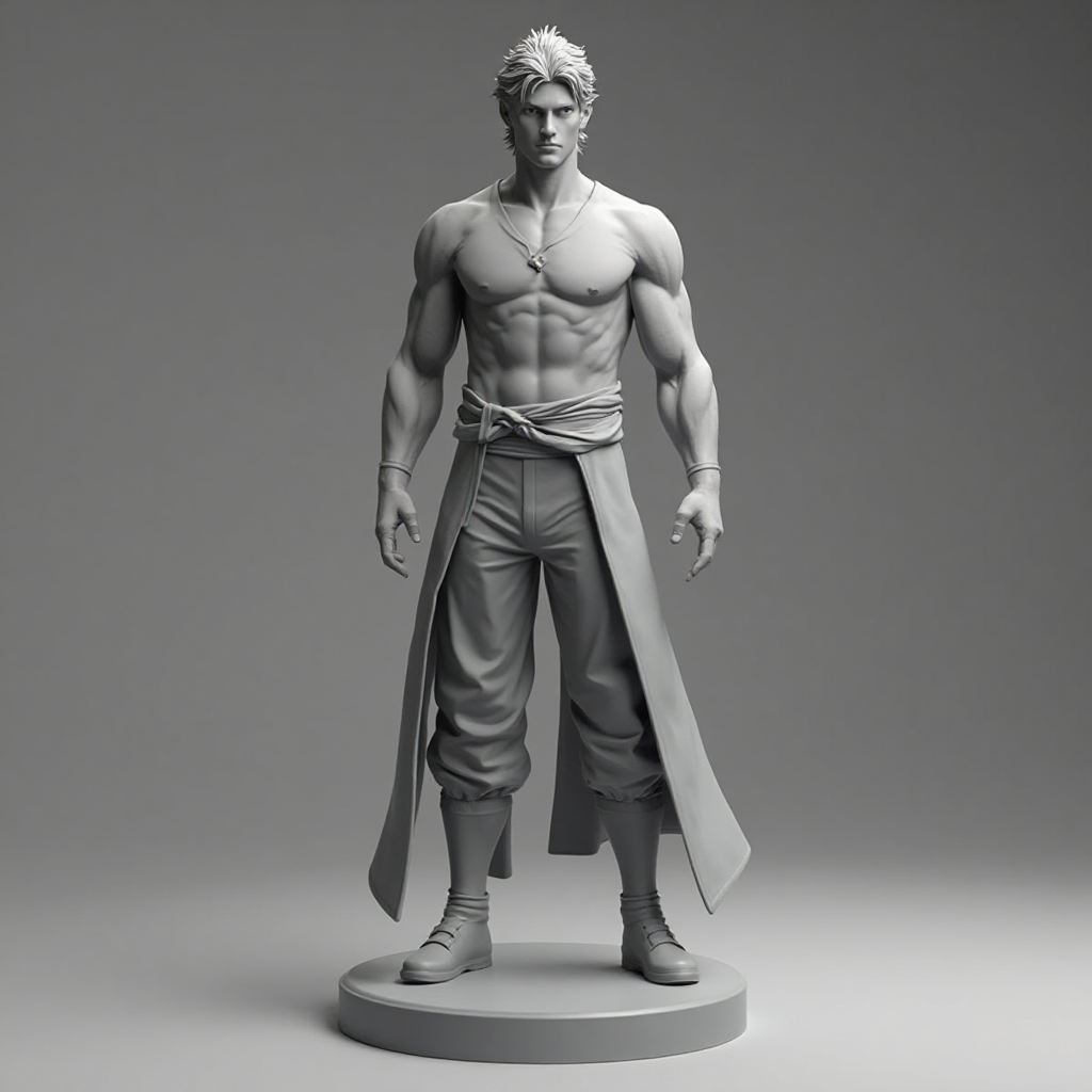 Jin Kazama Bust - Free 3D Printable STL File