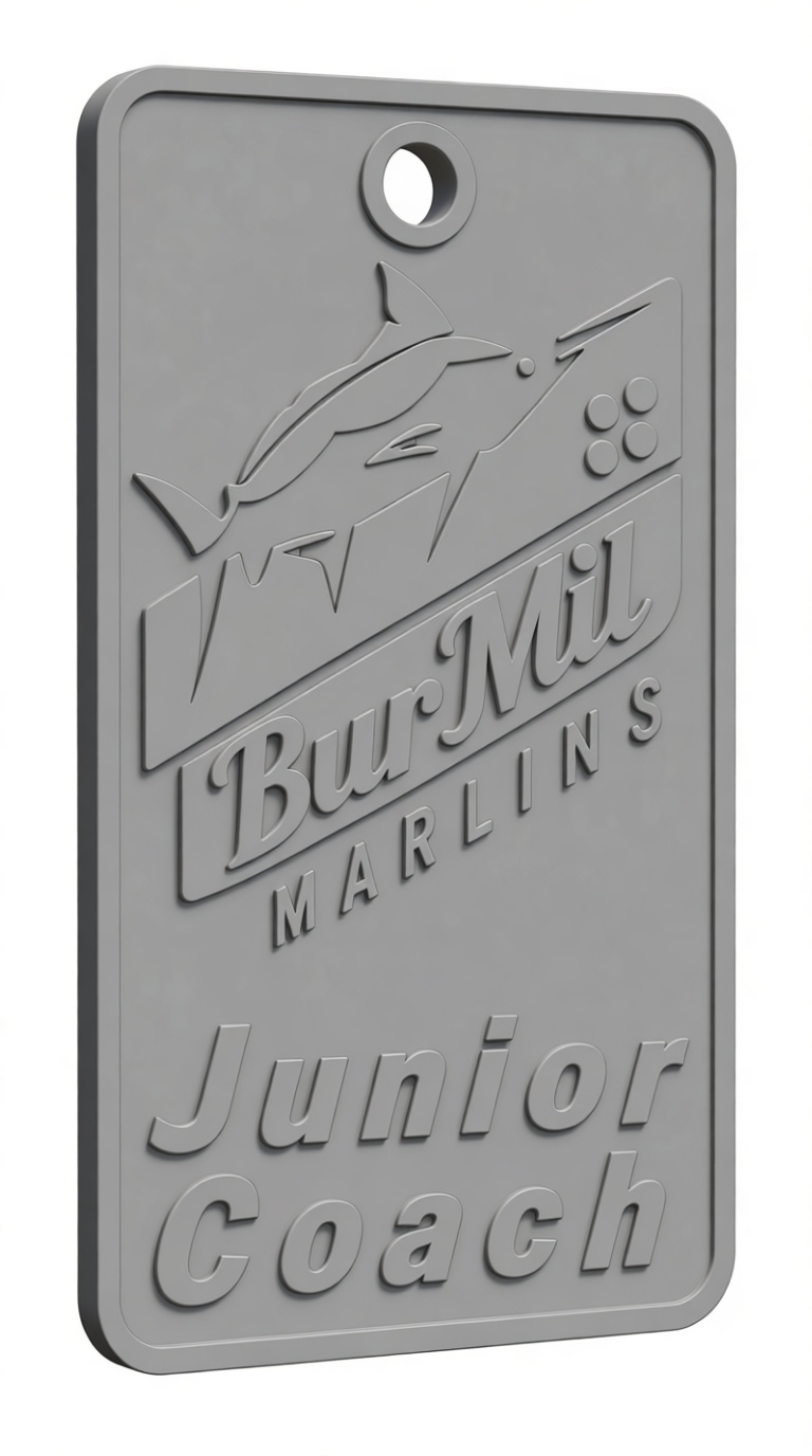 BurMil Marlins Keytag free 3D printable STL
