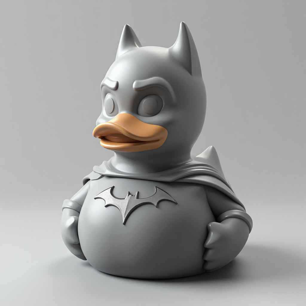 Batman Rubber Duck Figurine free 3D printable STL