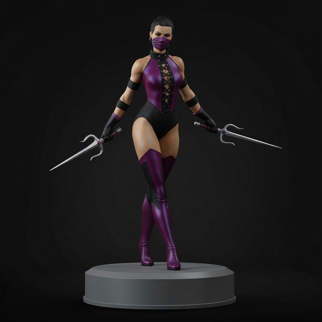 Mileena Figurine free 3D printable STL