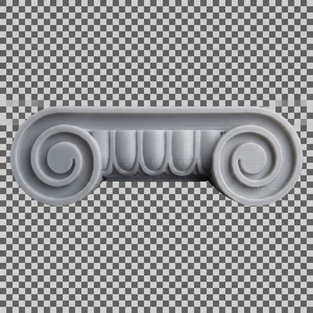 Ionic Capital Sculpture free 3D printable STL