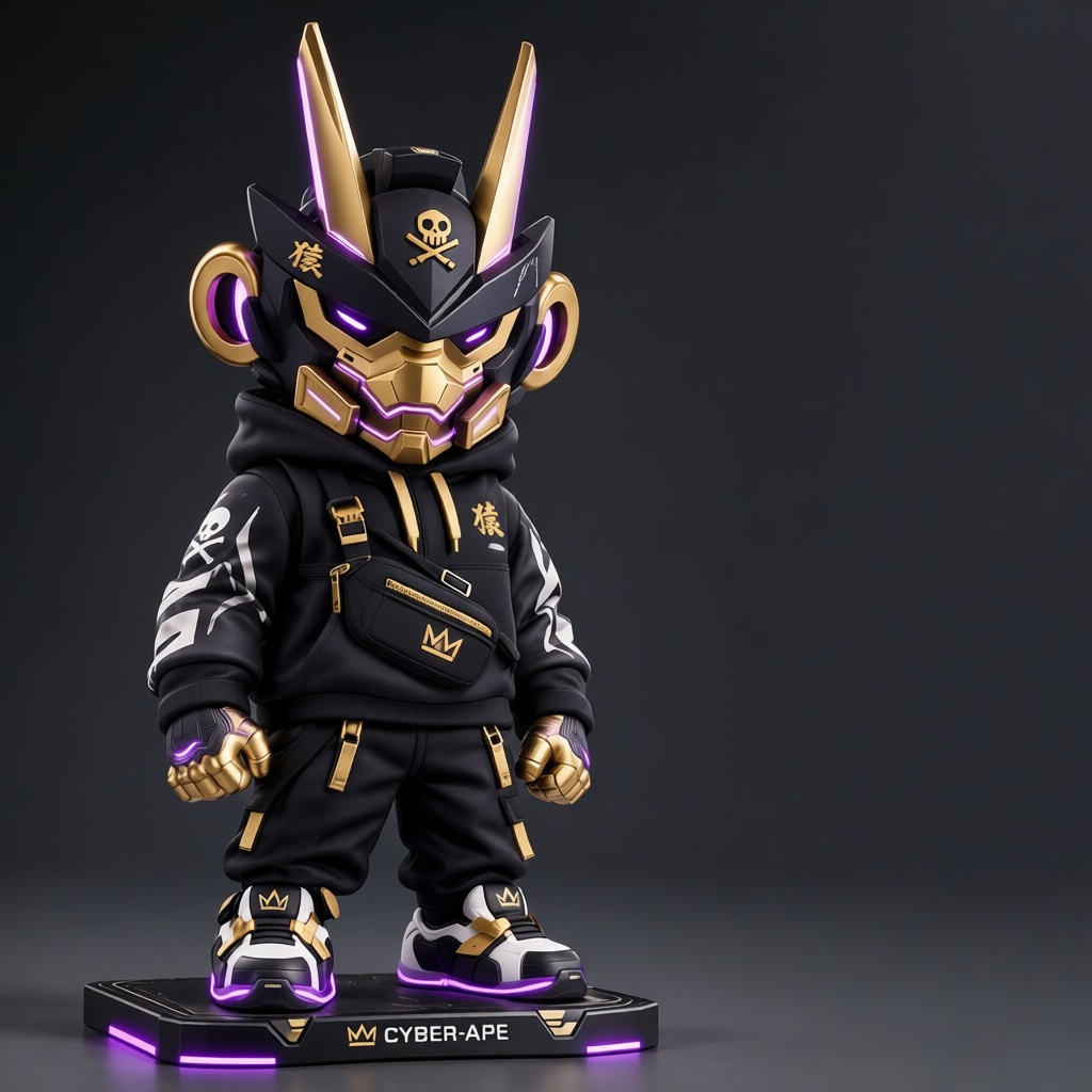 Cyber Ape Figurine free 3D printable STL