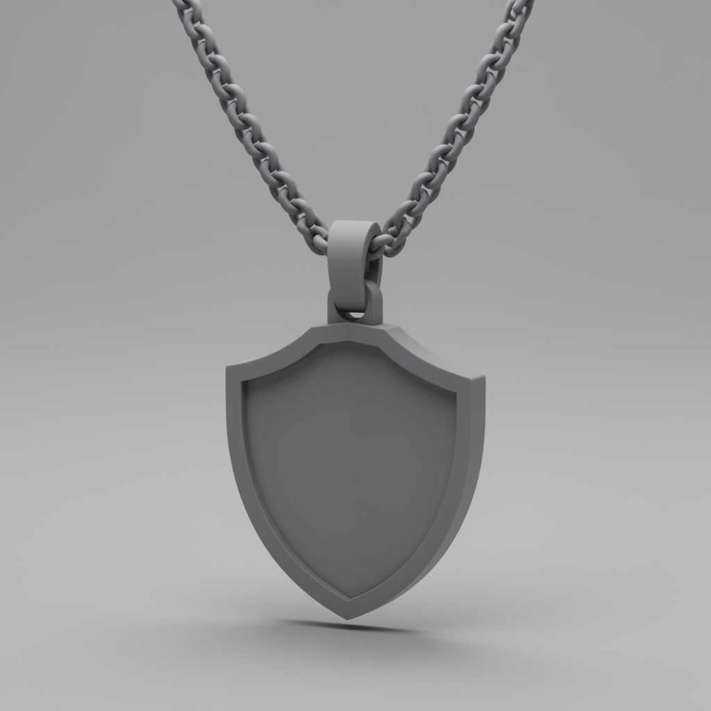 Shield Medallion Necklace free 3D printable STL