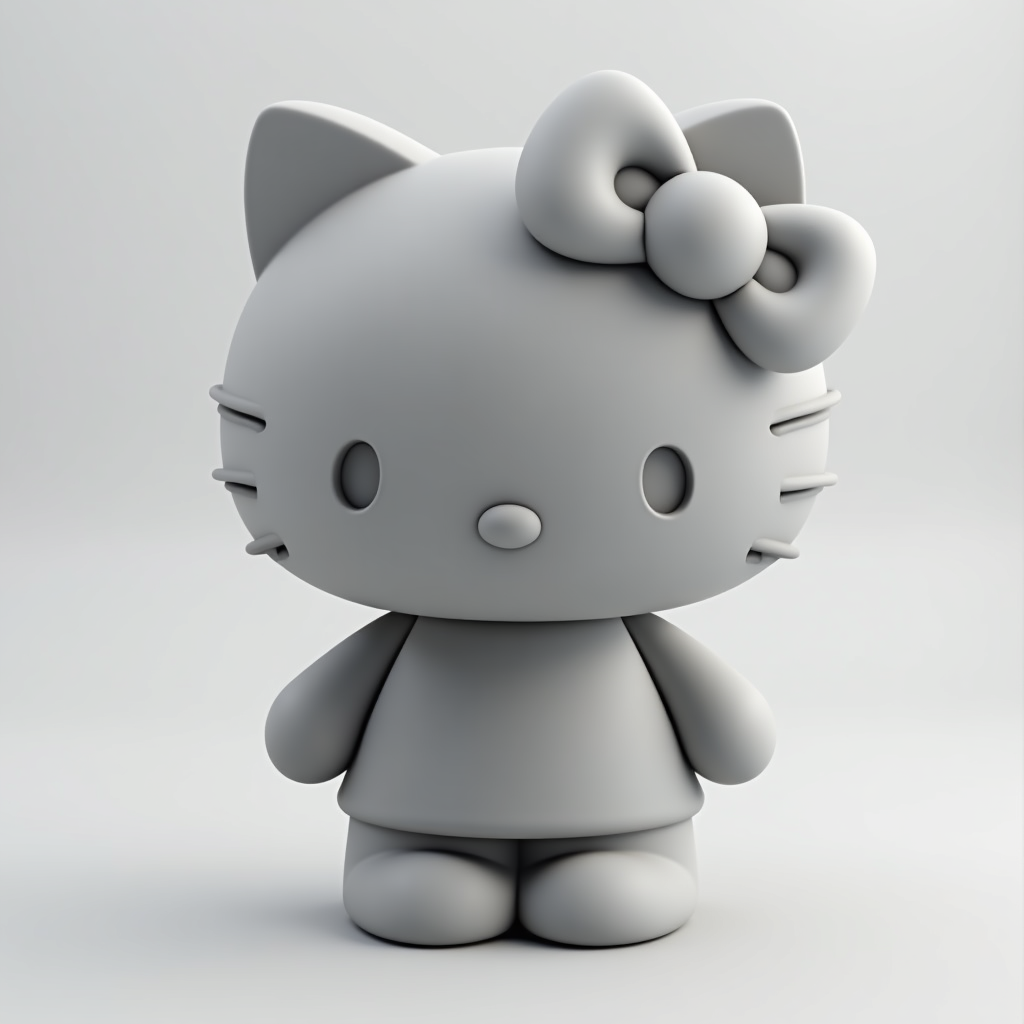Hello Kitty Figure free 3D printable STL