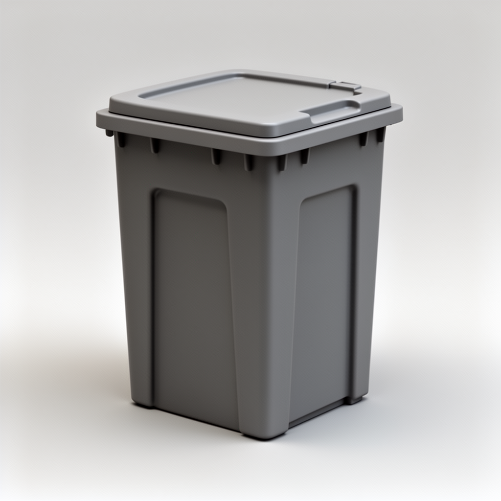 Trash Can Model free 3D printable STL