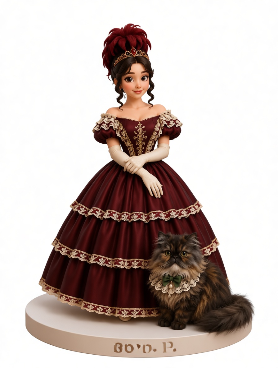 Victorian Lady Figurine free 3D printable STL