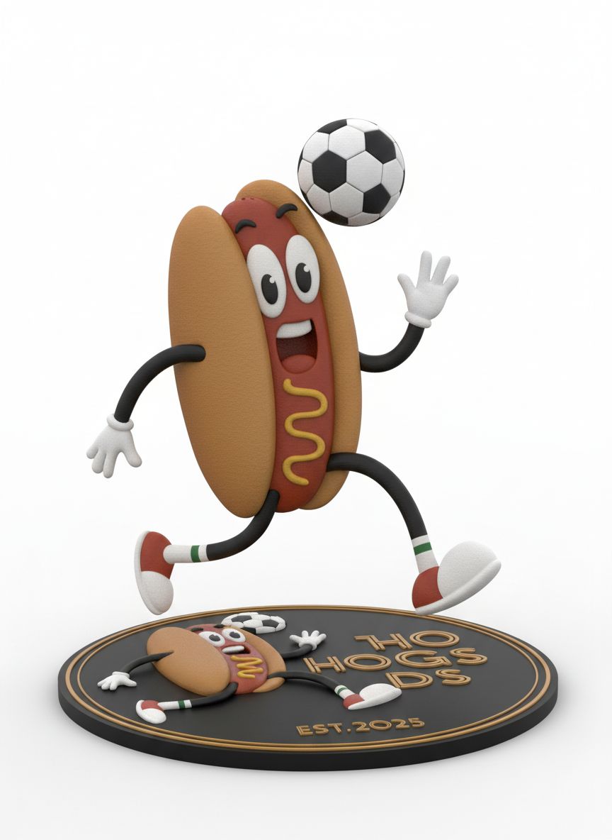 Soccer Hotdog Figurine free 3D printable STL