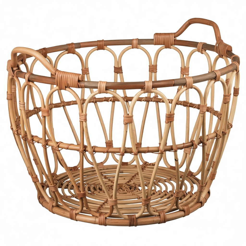 Wicker Basket Model free 3D printable STL