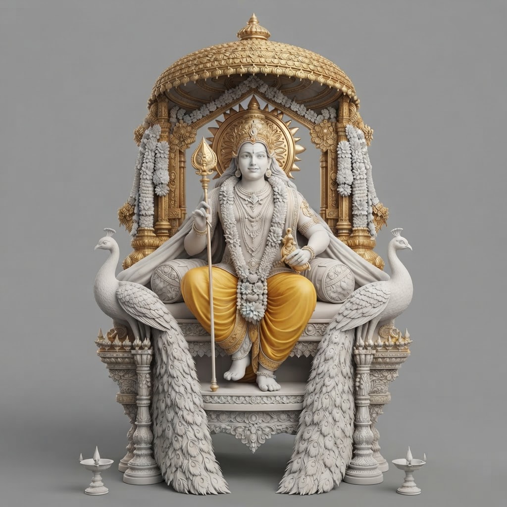Murugan Statue Figurine free 3D printable STL