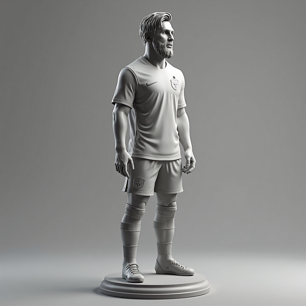 Lionel Messi Figurine free 3D printable STL