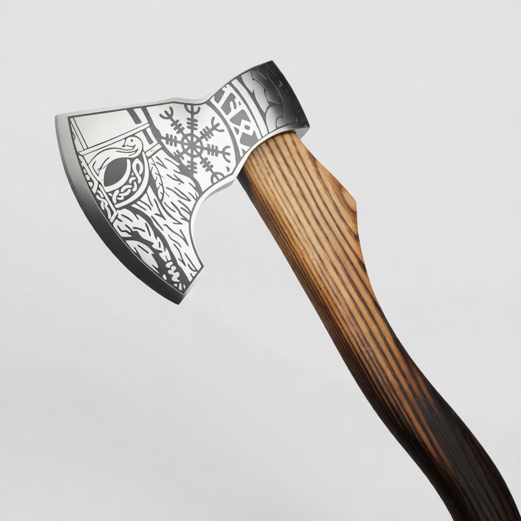 Viking Axe Model free 3D printable STL
