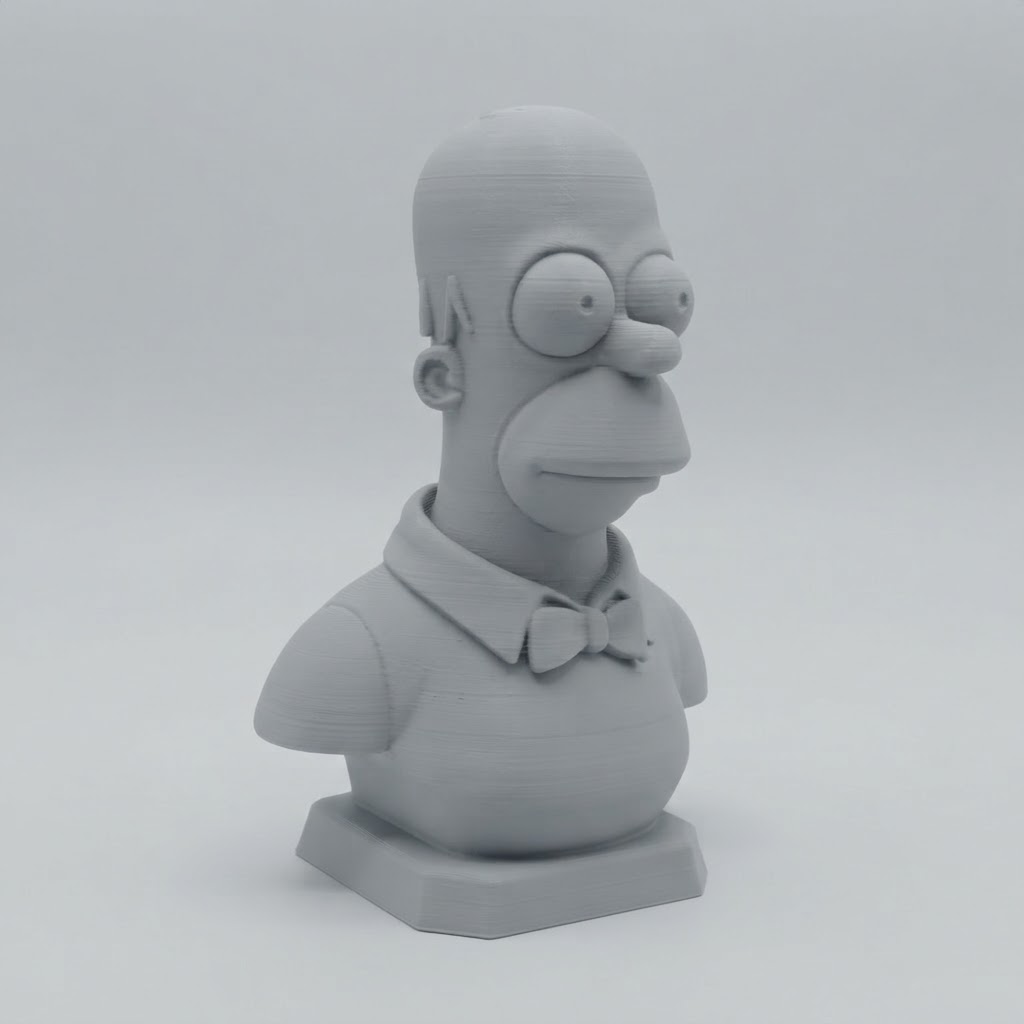 Homer Simpson Bust free 3D printable STL