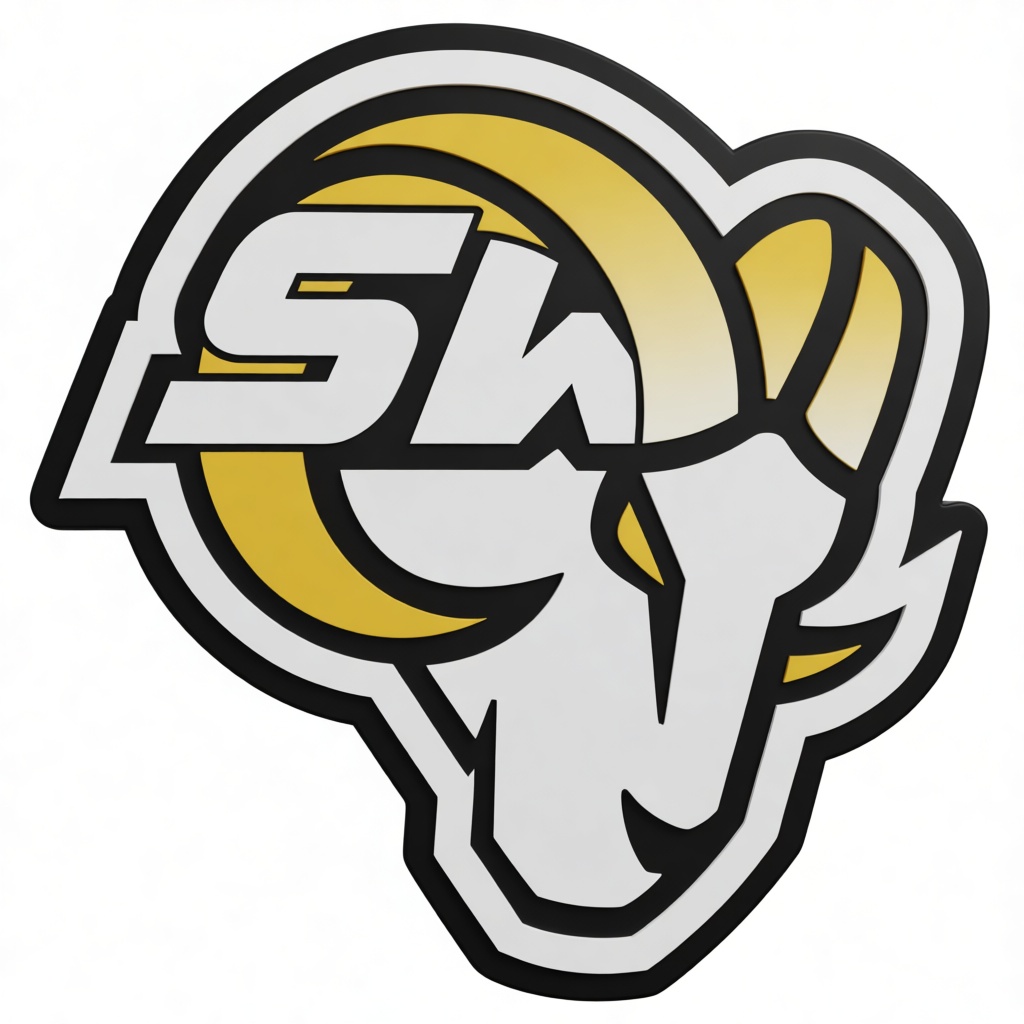 Sun Valley Rams Logo free 3D printable STL