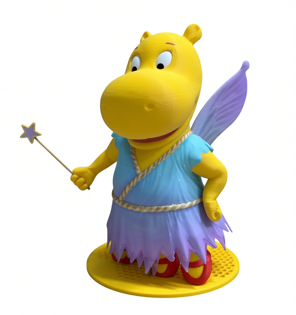 Fairy Hippopotaamus Figurine free 3D printable STL