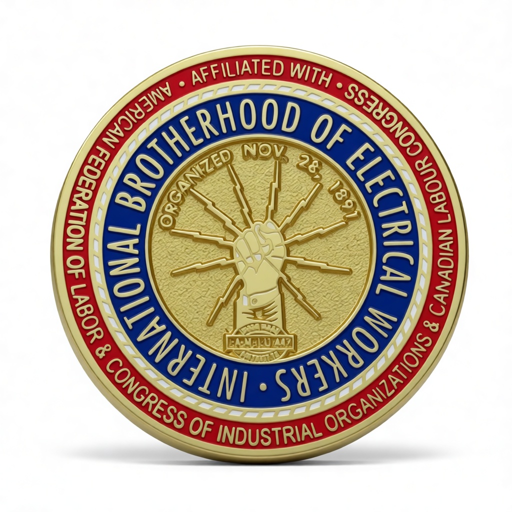 IBEW Union Emblem free 3D printable STL