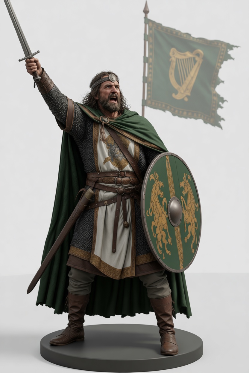 Irish Warrior Figurine free 3D printable STL