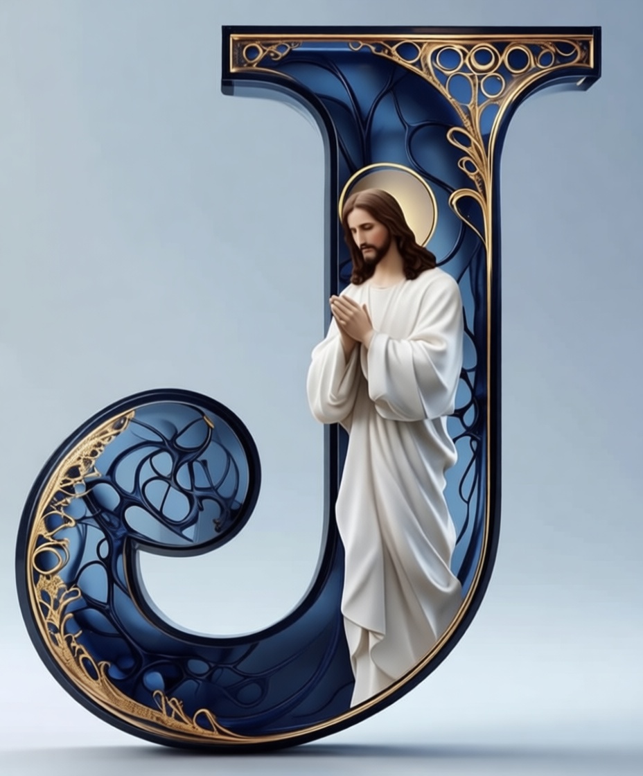 Jesus Figurine with J free 3D printable STL
