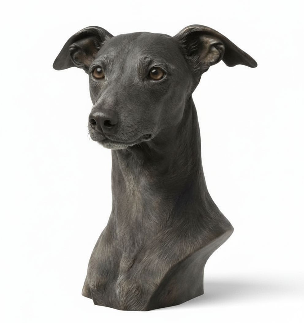 Realistic Greyhound Bust free 3D printable STL