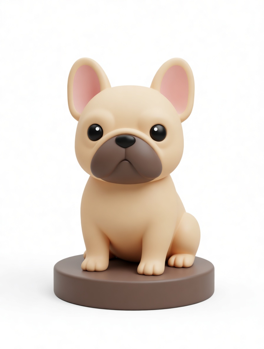 French Bulldog Figurine free 3D printable STL