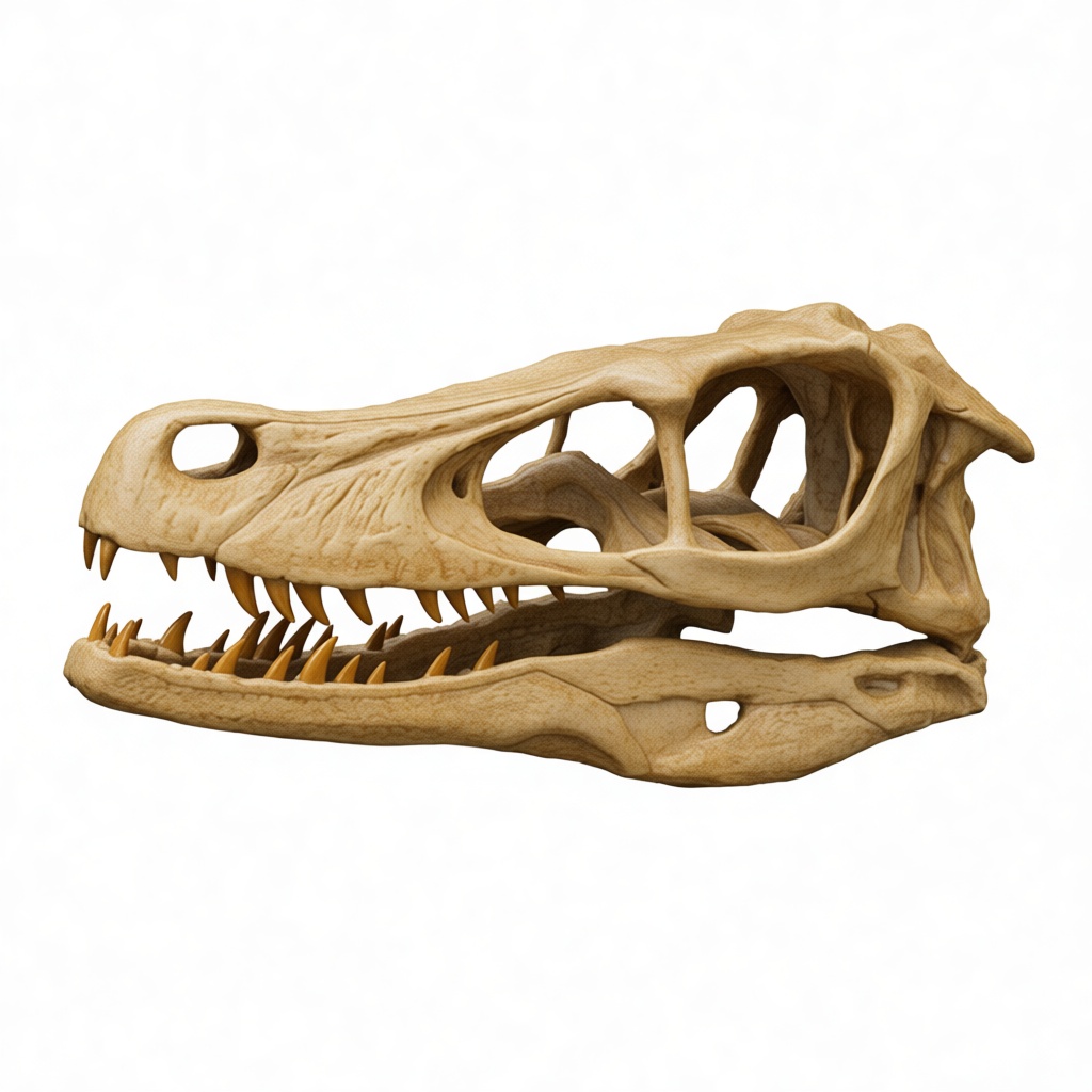 Allosaurus Skull Model free 3D printable STL