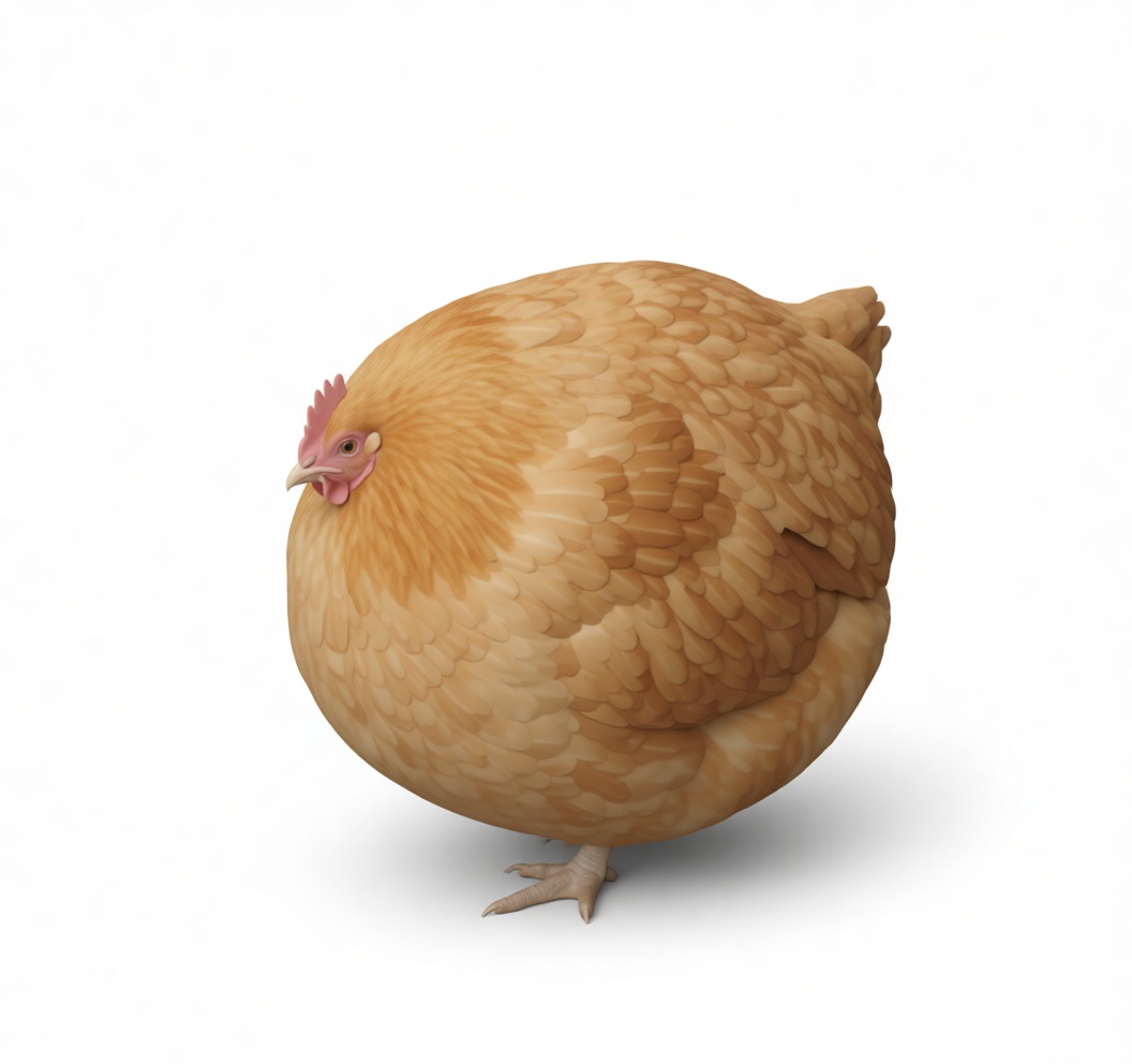 Buff Orpington Chicken Figurine free 3D printable STL
