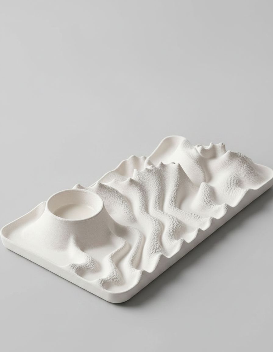 Mountain Terrain Tray free 3D printable STL