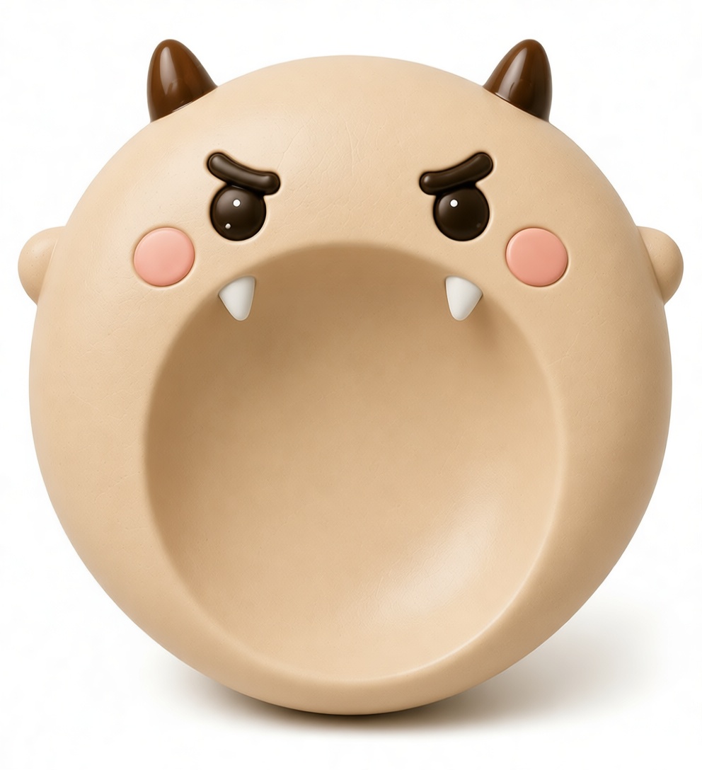 Cute Devil Face Bowl free 3D printable STL