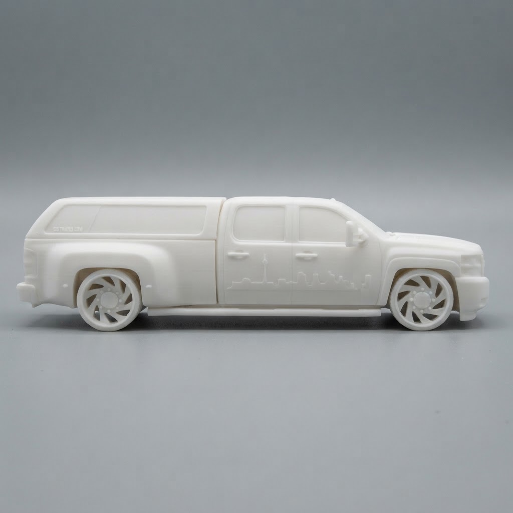 Chevrolet Silverado Pickup Model free 3D printable STL