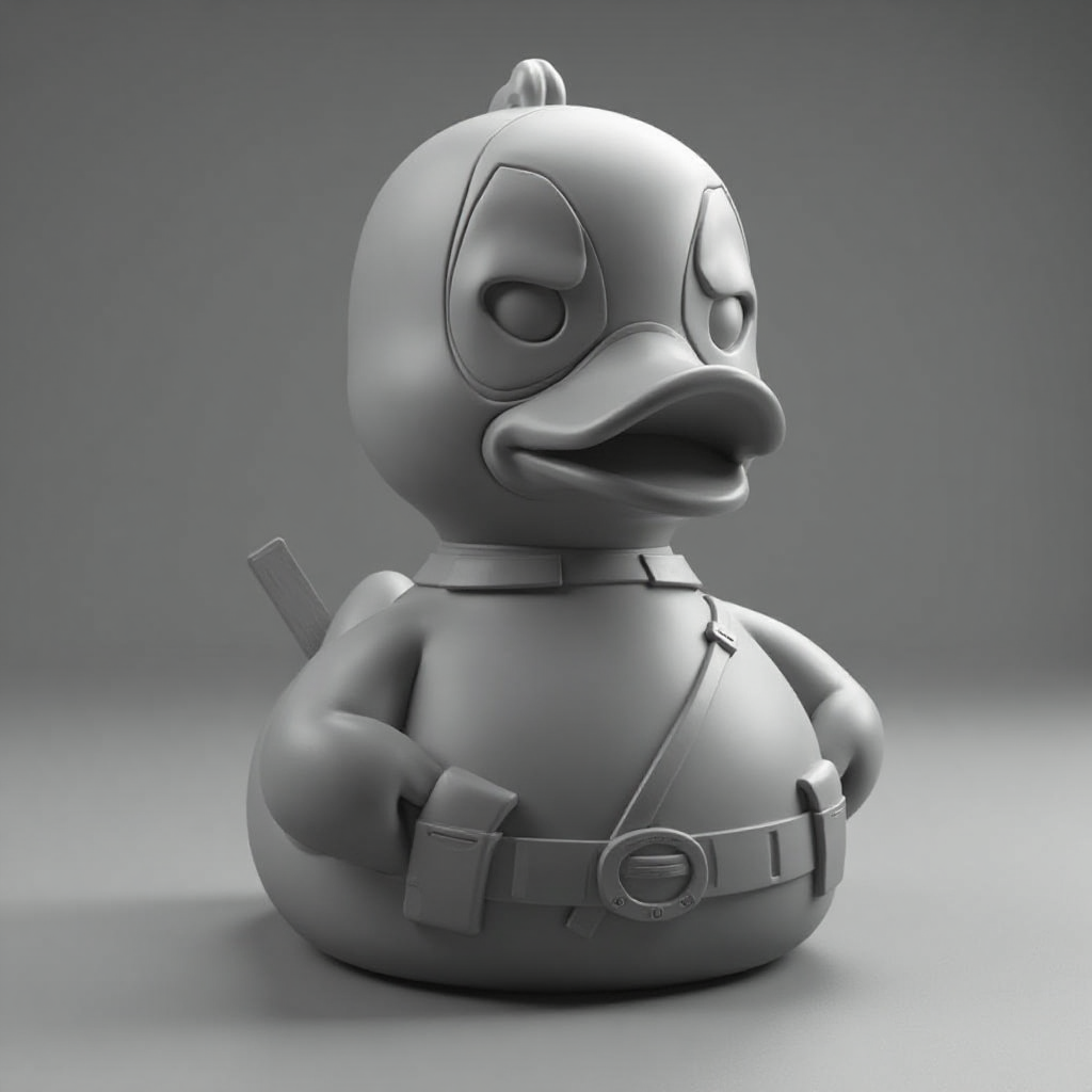 Deadpool Rubber Duck free 3D printable STL