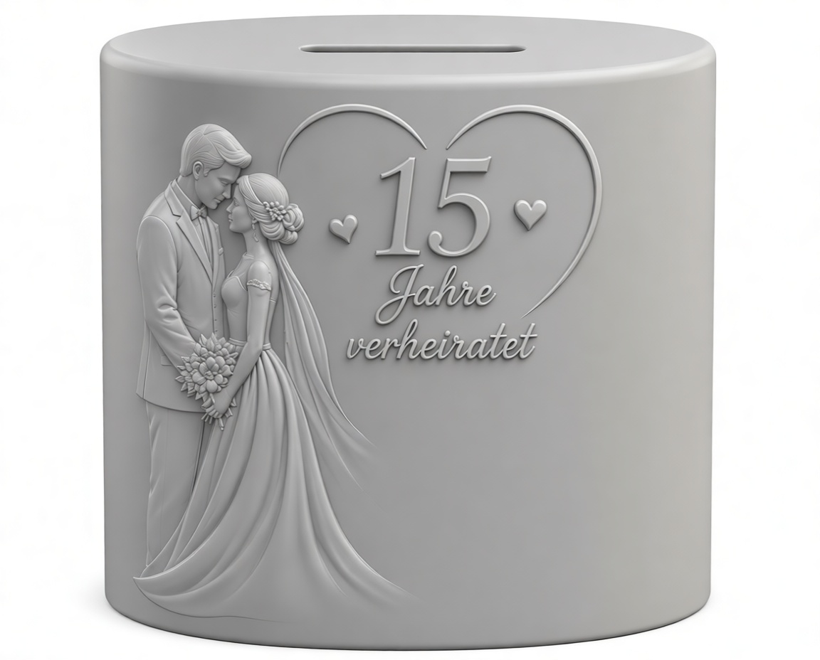 15 Years Married Sculpture free 3D printable STL