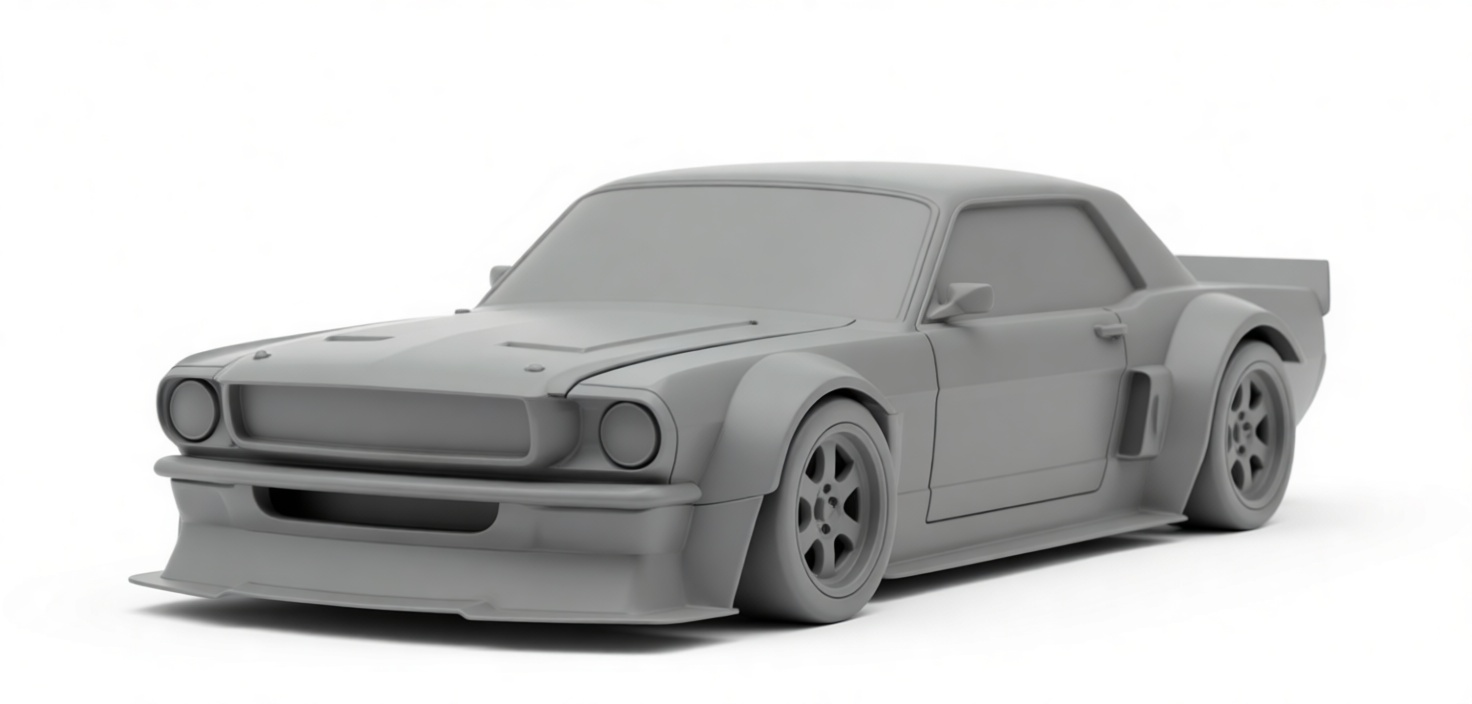 1970 Ford Mustang Boss 302 Model free 3D printable STL