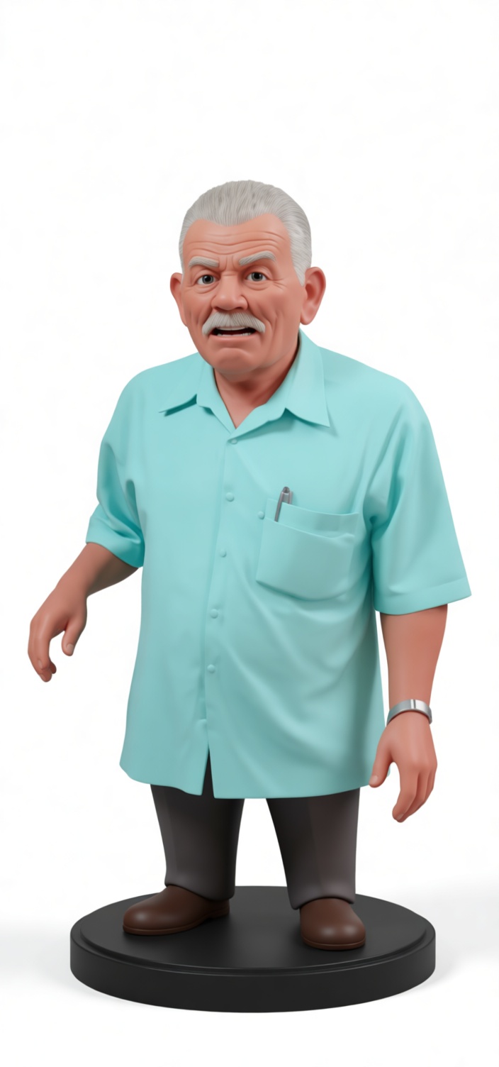 Elderly Man Figurine free 3D printable STL