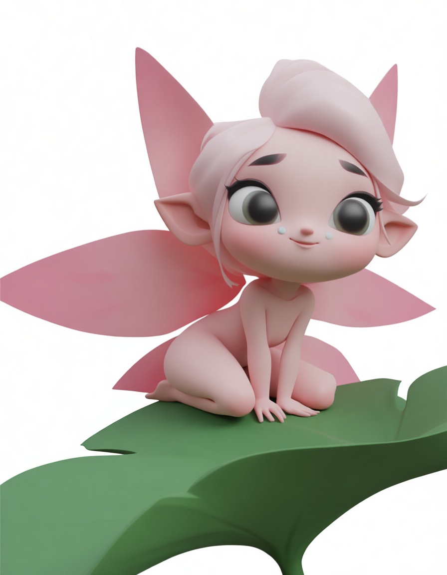 Pink Fairy Figurine free 3D printable STL