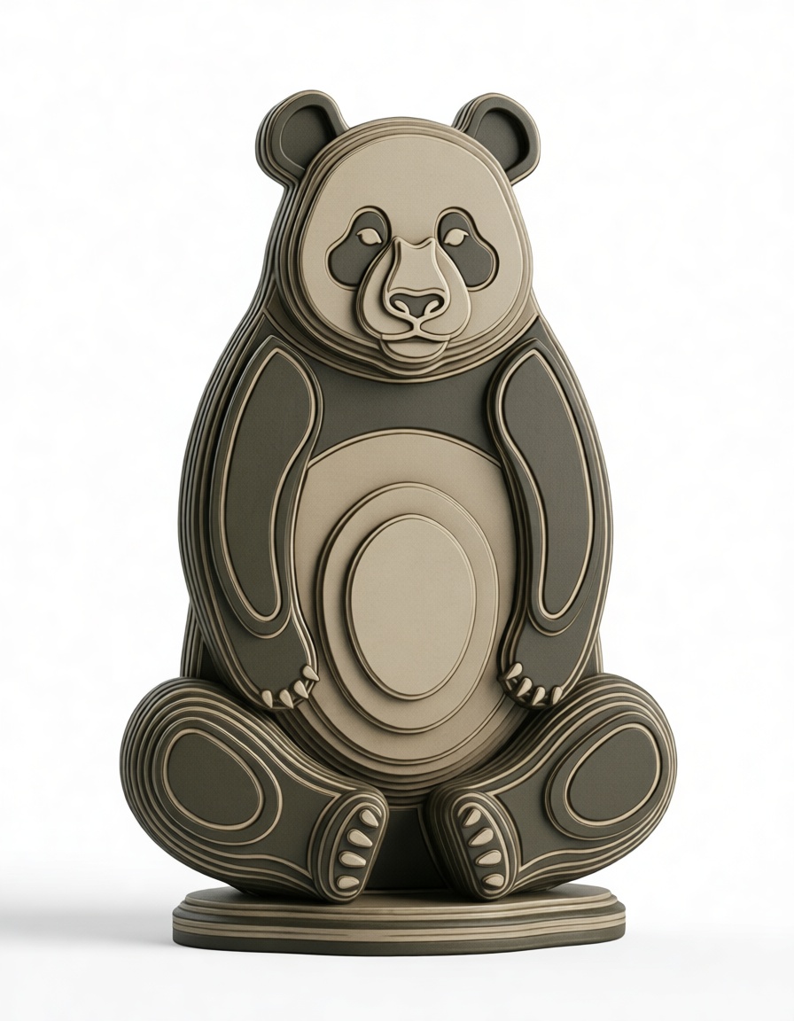 Panda Bear Figurine free 3D printable STL