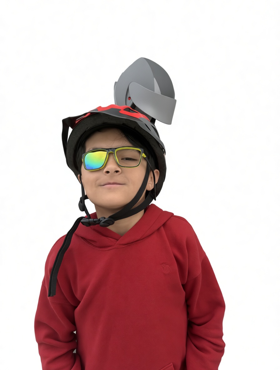 Boy Wearing Helmet Statue free 3D printable STL