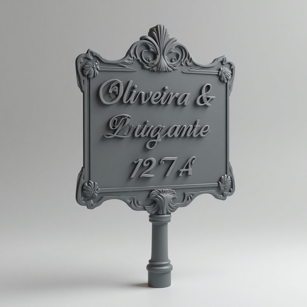 Oliveira & Brigante Door Sign free 3D printable STL