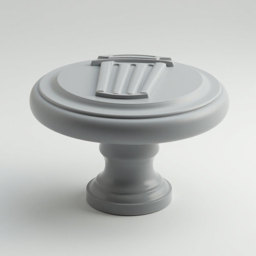 Trashcan Embossed Knob free 3D printable STL