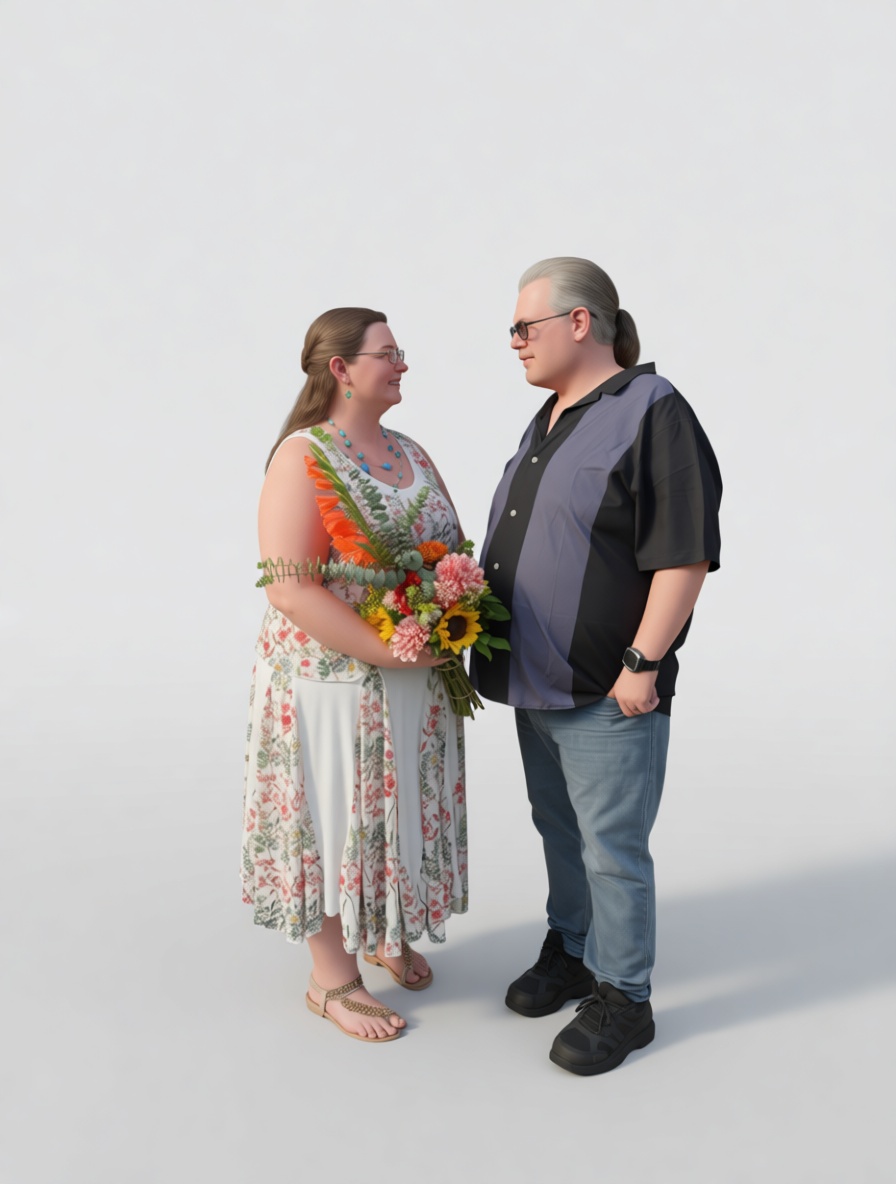 Realistic Couple Figurine free 3D printable STL