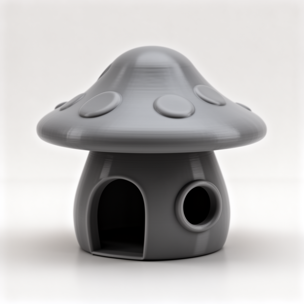 Hamster Mushroom House free 3D printable STL