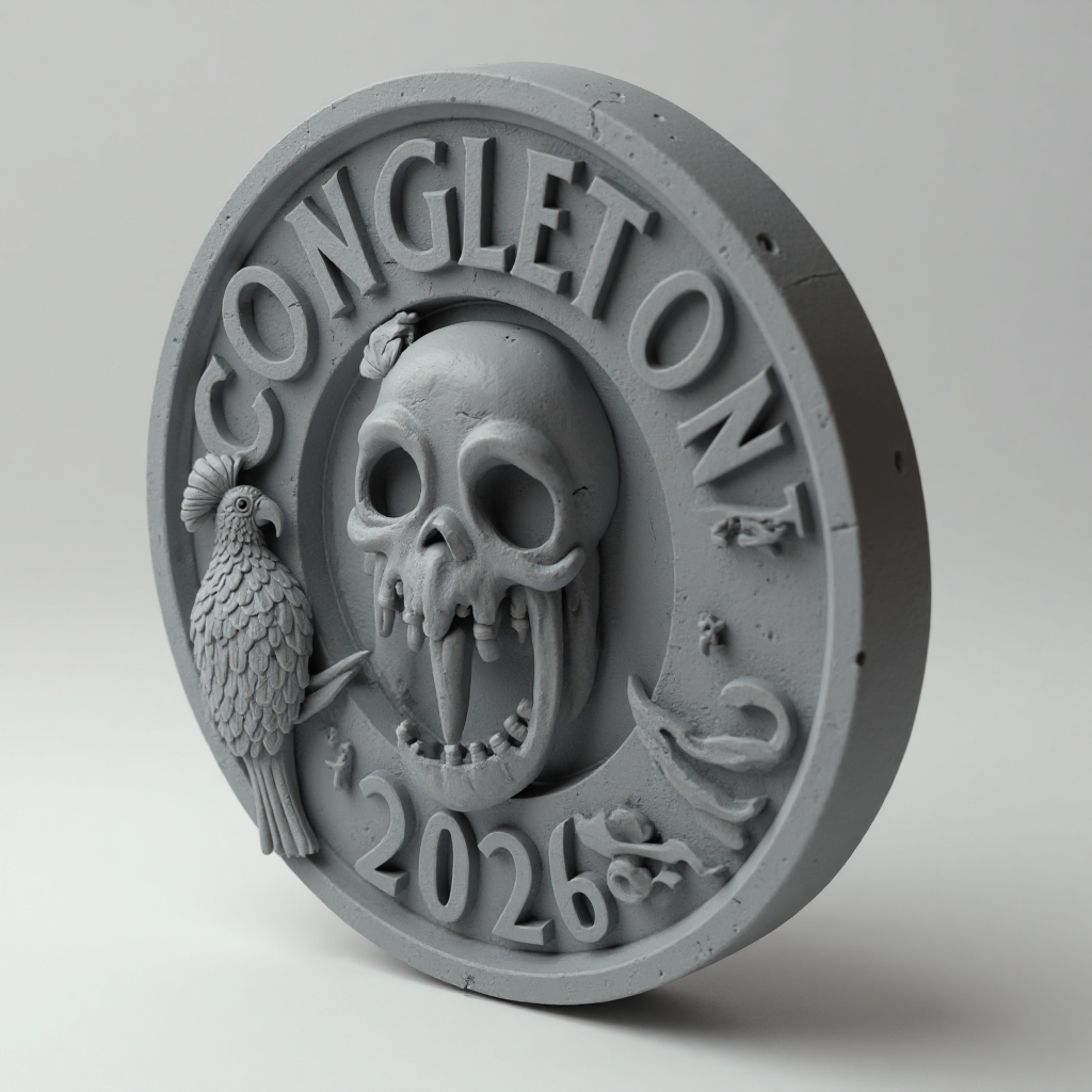 Congleton Halloween Pirate Coin free 3D printable STL