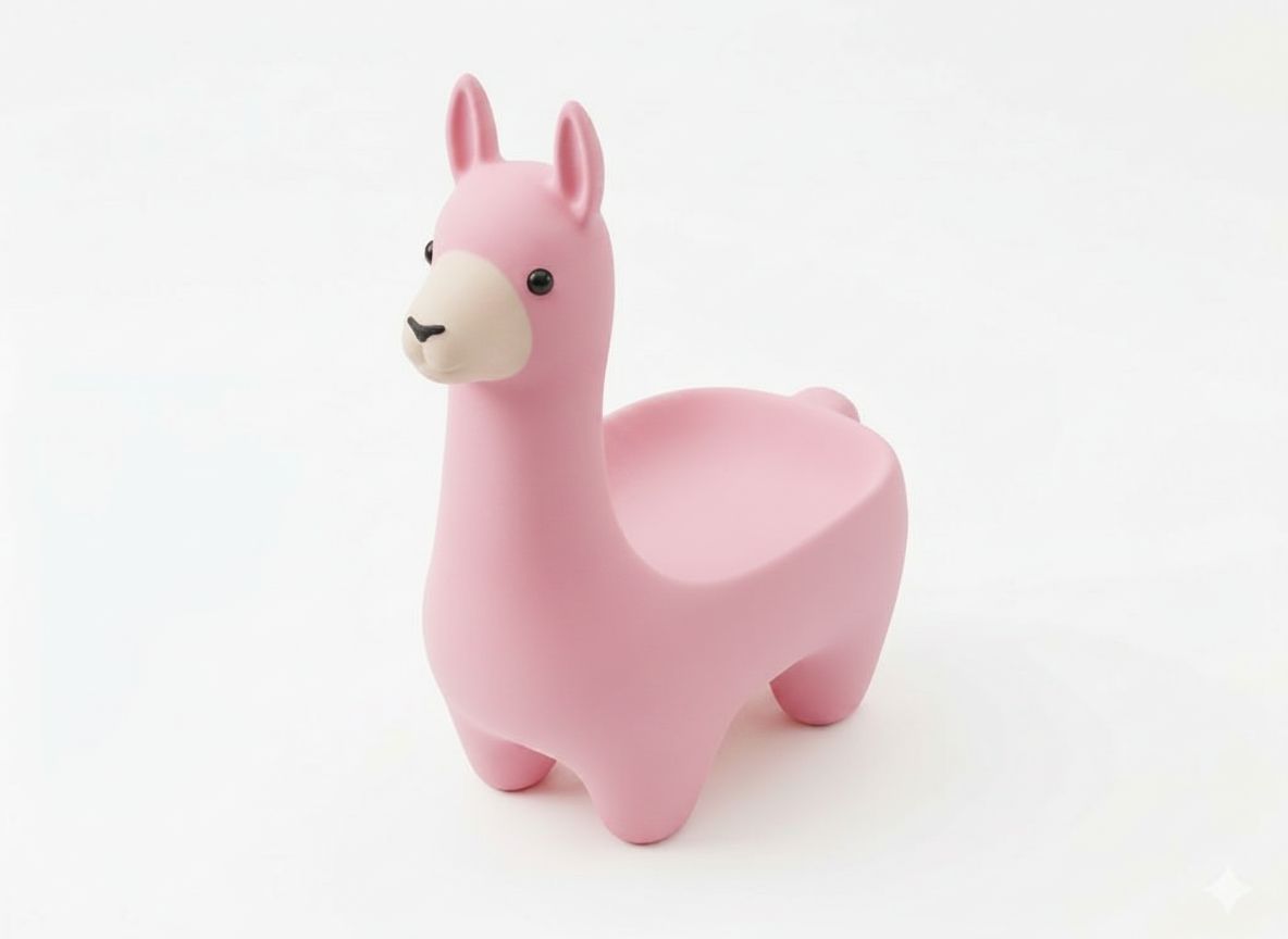 Pink Llama Planter free 3D printable STL