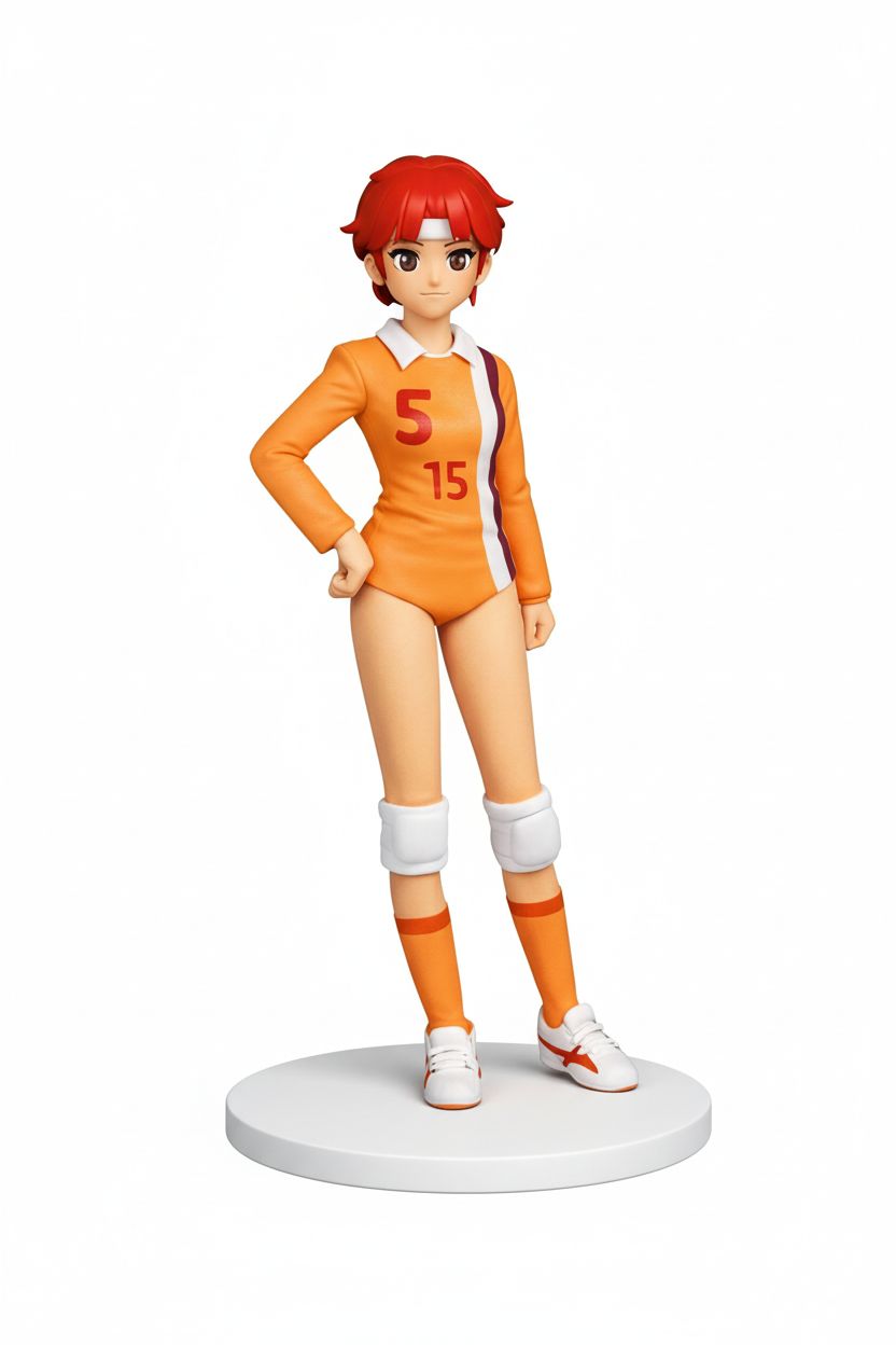 Dynamic Volleyball Figure free 3D printable STL
