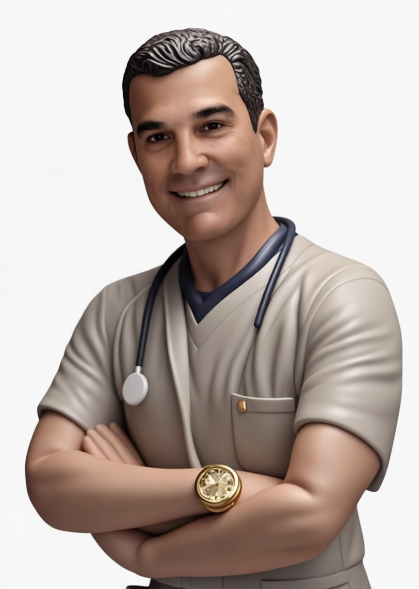 Male Doctor Bust free 3D printable STL
