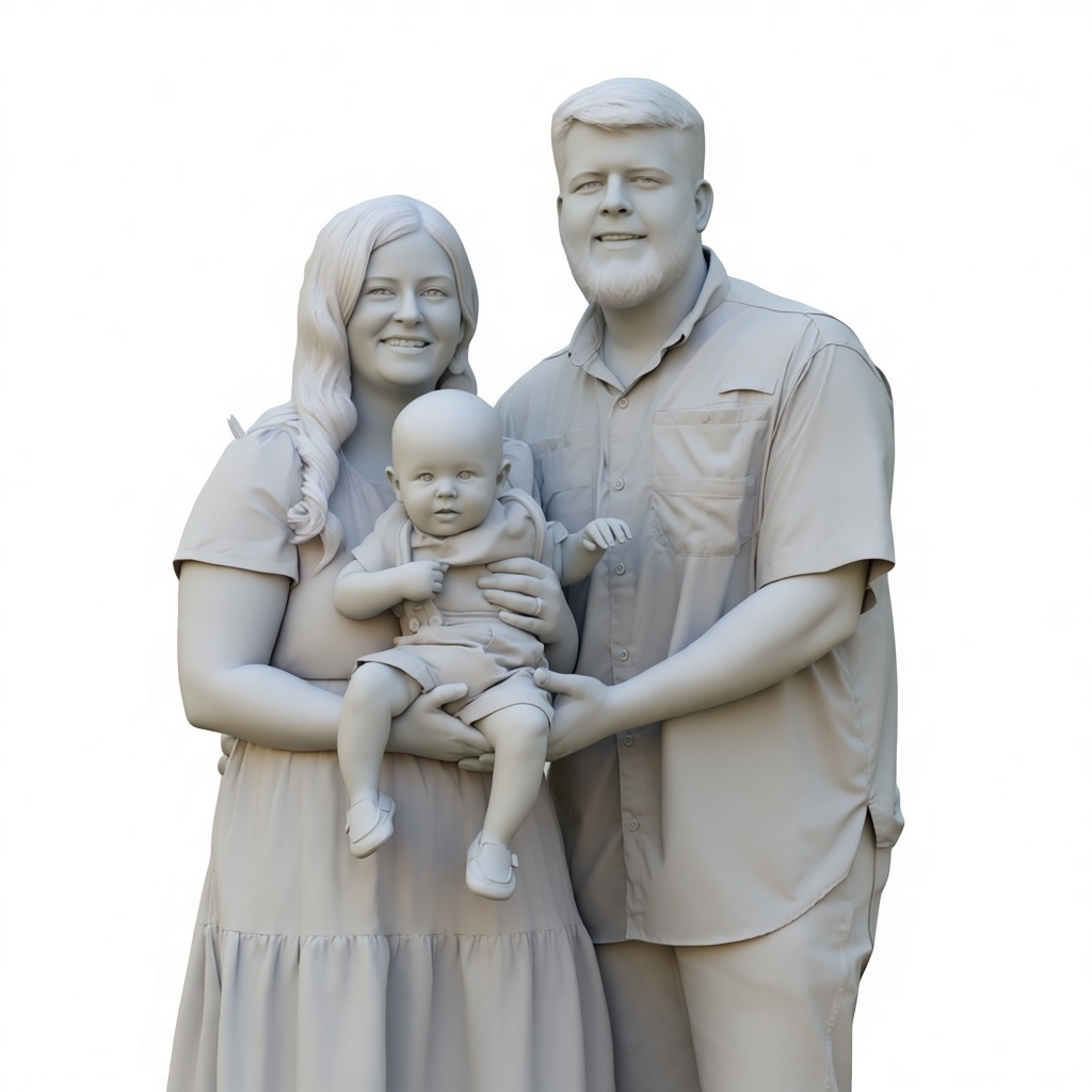 Family Group Figurine free 3D printable STL